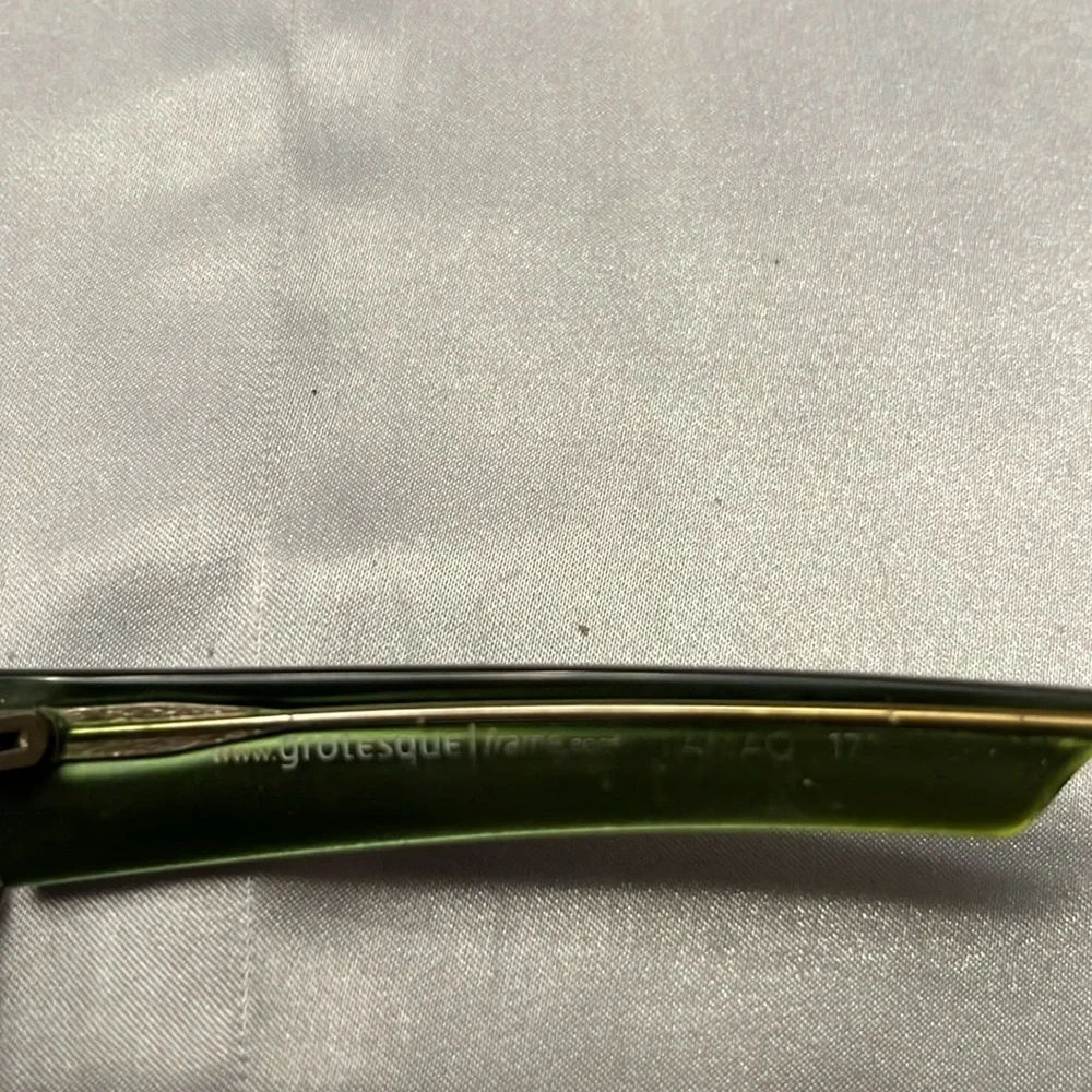 Designer Grotesque Eyeglasses Dark Green